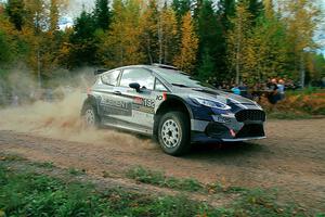 Javier Olivares / K.J. Miller Ford Fiesta Rally2 on SS5, Far Point I.