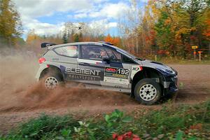 Javier Olivares / K.J. Miller Ford Fiesta Rally2 on SS5, Far Point I.