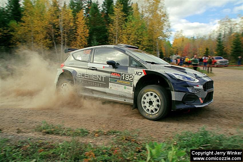 Javier Olivares / K.J. Miller Ford Fiesta Rally2 on SS5, Far Point I.