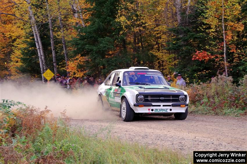 Seamus Burke / Gary McElhinney Ford Escort Mk II on SS5, Far Point I.