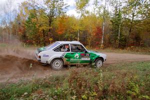 Seamus Burke / Gary McElhinney Ford Escort Mk II on SS5, Far Point I.