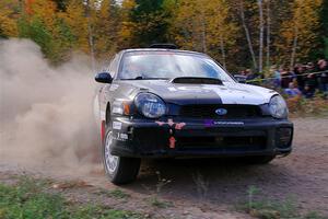 John Farrow / Michael Farrow Subaru WRX on SS5, Far Point I.