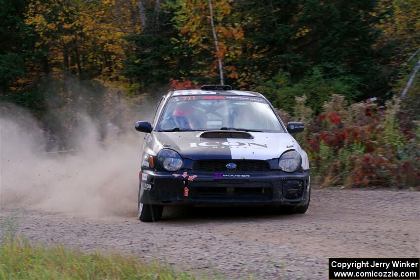 John Farrow / Michael Farrow Subaru WRX on SS5, Far Point I.