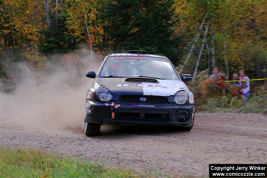 John Farrow / Michael Farrow Subaru WRX on SS5, Far Point I.