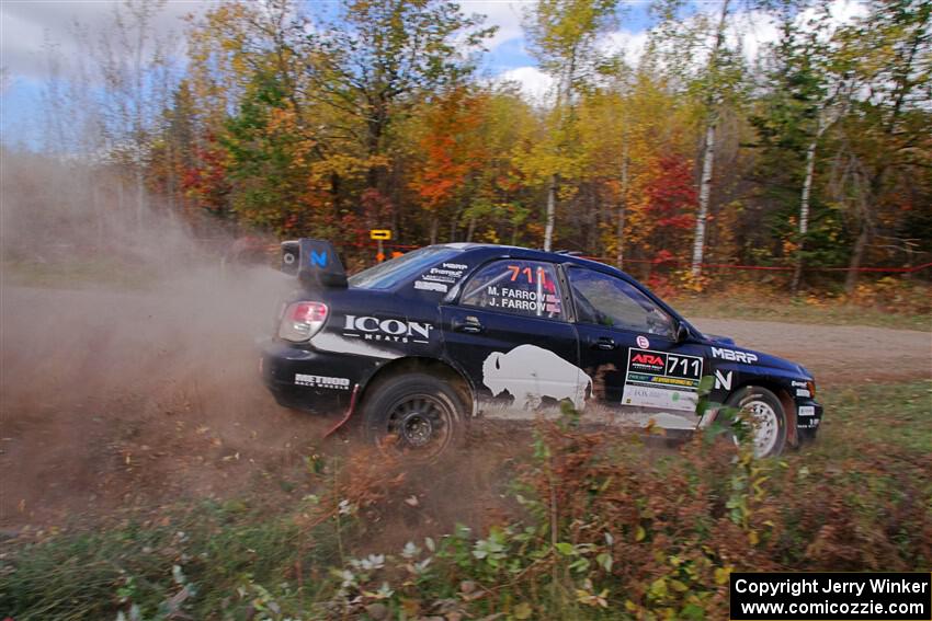 John Farrow / Michael Farrow Subaru WRX on SS5, Far Point I.