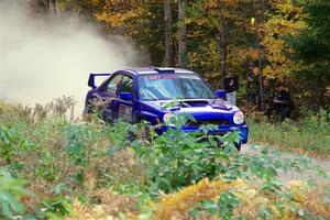 Jimmy Pelizzari / Kate Stevens Subaru WRX on SS5, Far Point I.