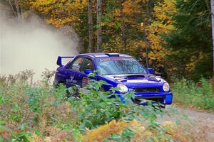 Jimmy Pelizzari / Kate Stevens Subaru WRX on SS5, Far Point I.