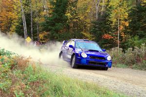 Jimmy Pelizzari / Kate Stevens Subaru WRX on SS5, Far Point I.