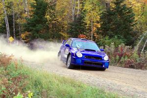 Jimmy Pelizzari / Kate Stevens Subaru WRX on SS5, Far Point I.