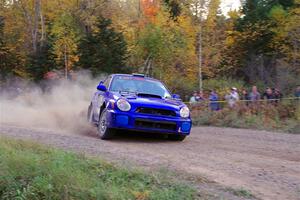 Jimmy Pelizzari / Kate Stevens Subaru WRX on SS5, Far Point I.