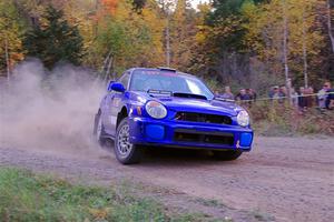 Jimmy Pelizzari / Kate Stevens Subaru WRX on SS5, Far Point I.