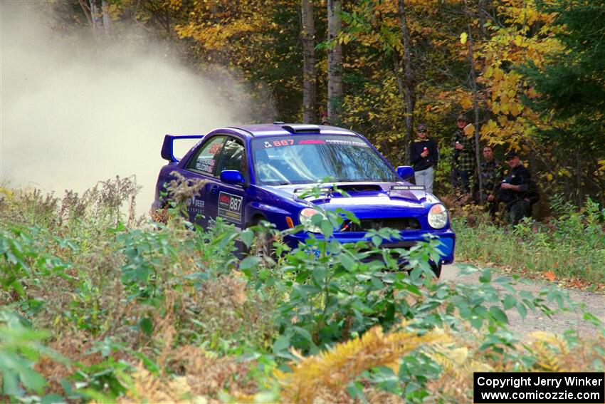 Jimmy Pelizzari / Kate Stevens Subaru WRX on SS5, Far Point I.