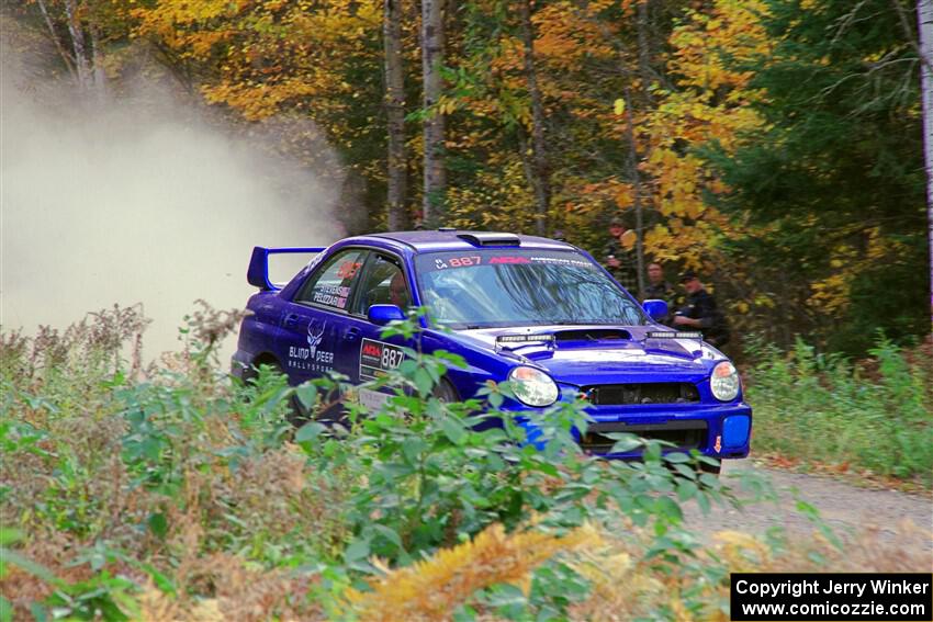 Jimmy Pelizzari / Kate Stevens Subaru WRX on SS5, Far Point I.