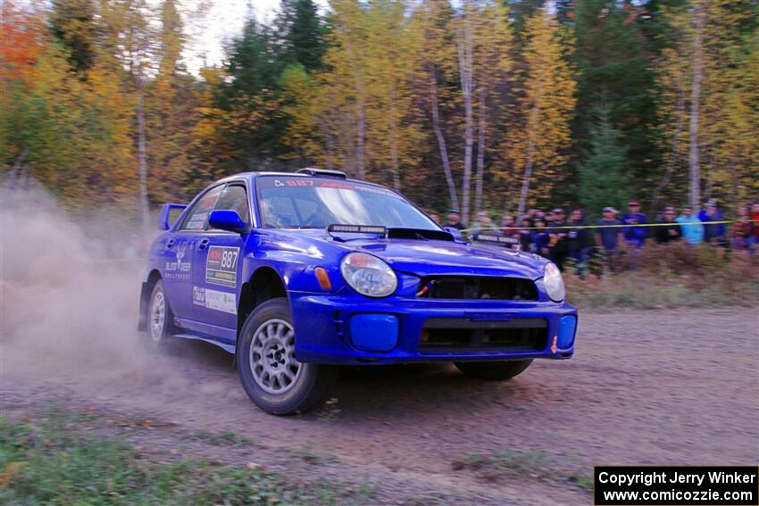 Jimmy Pelizzari / Kate Stevens Subaru WRX on SS5, Far Point I.