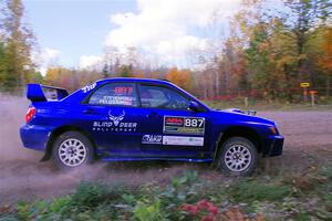 Jimmy Pelizzari / Kate Stevens Subaru WRX on SS5, Far Point I.