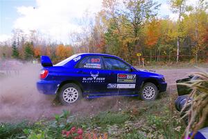 Jimmy Pelizzari / Kate Stevens Subaru WRX on SS5, Far Point I.