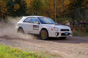 Ivo Draganov / Vladimir Yanev Subaru WRX Wagon on SS5, Far Point I.