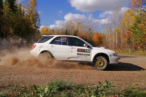 Ivo Draganov / Vladimir Yanev Subaru WRX Wagon on SS5, Far Point I.