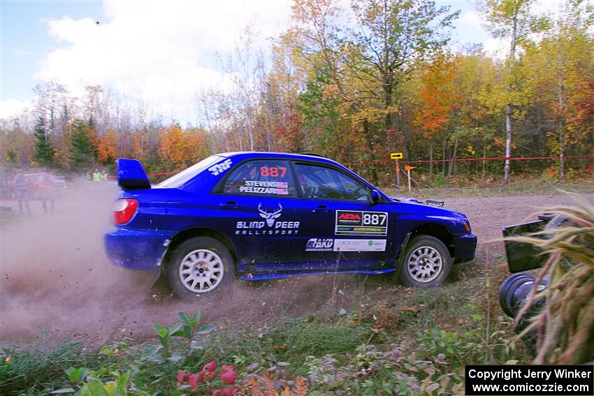 Jimmy Pelizzari / Kate Stevens Subaru WRX on SS5, Far Point I.