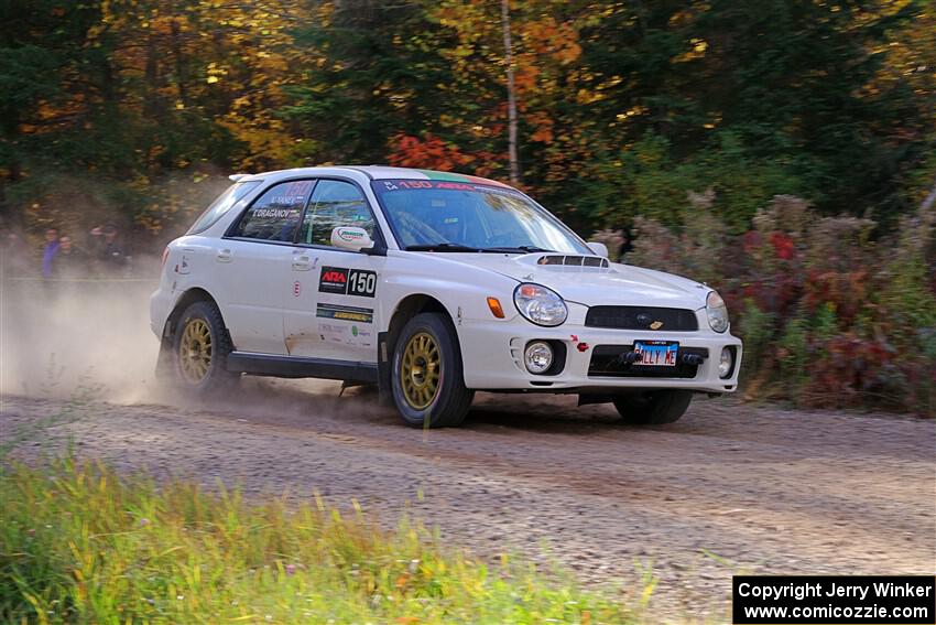 Ivo Draganov / Vladimir Yanev Subaru WRX Wagon on SS5, Far Point I.