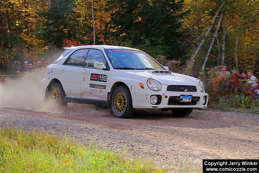 Ivo Draganov / Vladimir Yanev Subaru WRX Wagon on SS5, Far Point I.