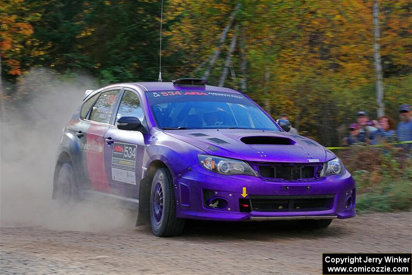 Silas Himes / Aleut Hatfield Subaru WRX STi on SS5, Far Point I.