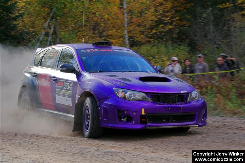 Silas Himes / Aleut Hatfield Subaru WRX STi on SS5, Far Point I.