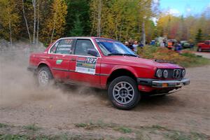 Levi Johnson / Griffin Johnson BMW 325e on SS5, Far Point I.