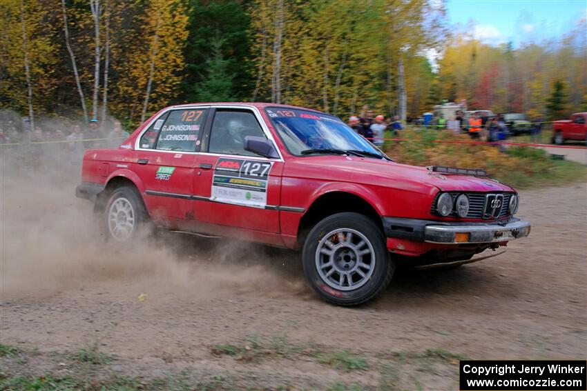 Levi Johnson / Griffin Johnson BMW 325e on SS5, Far Point I.