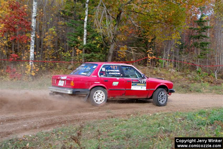 Levi Johnson / Griffin Johnson BMW 325e on SS5, Far Point I.