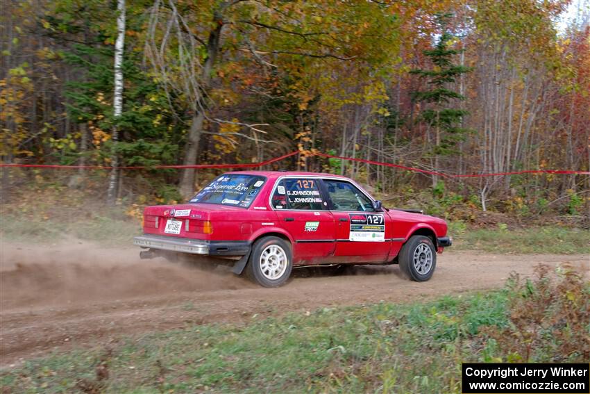 Levi Johnson / Griffin Johnson BMW 325e on SS5, Far Point I.