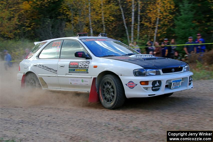 Aidan Hicks / John Hicks Subaru Impreza Wagon on SS5, Far Point I.