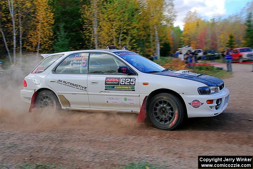 Aidan Hicks / John Hicks Subaru Impreza Wagon on SS5, Far Point I.