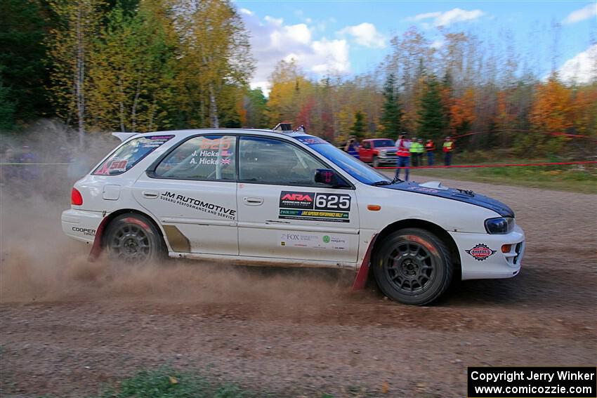 Aidan Hicks / John Hicks Subaru Impreza Wagon on SS5, Far Point I.