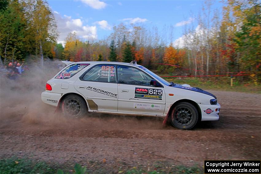 Aidan Hicks / John Hicks Subaru Impreza Wagon on SS5, Far Point I.