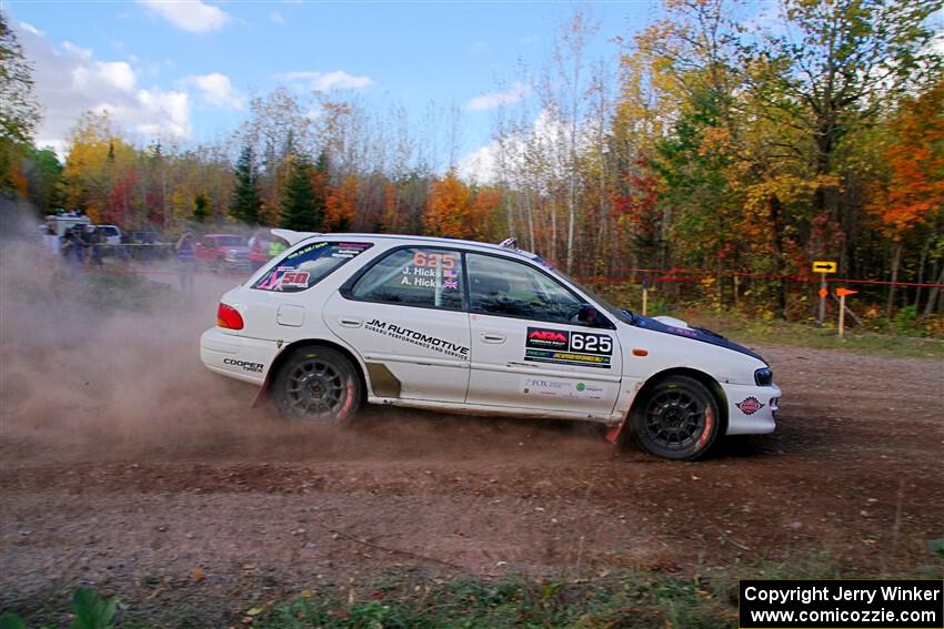 Aidan Hicks / John Hicks Subaru Impreza Wagon on SS5, Far Point I.