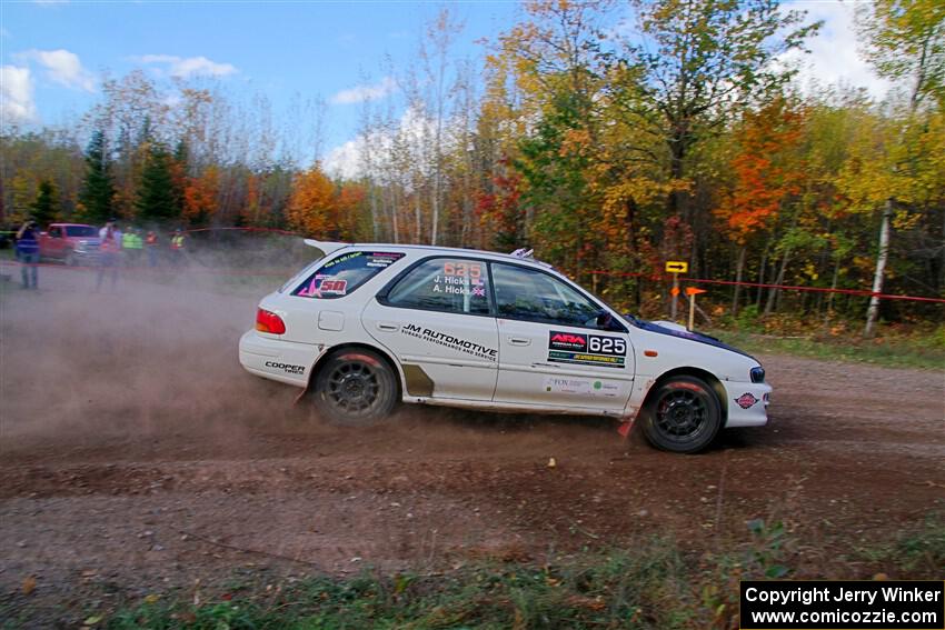 Aidan Hicks / John Hicks Subaru Impreza Wagon on SS5, Far Point I.