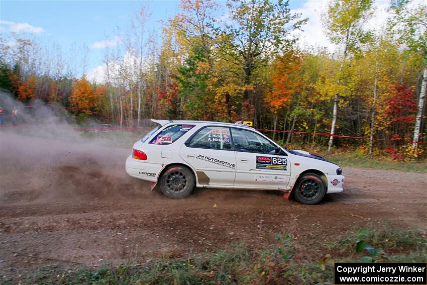 Aidan Hicks / John Hicks Subaru Impreza Wagon on SS5, Far Point I.