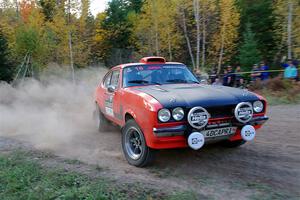 Mike Hurst / Randall Short Ford Capri on SS5, Far Point I.