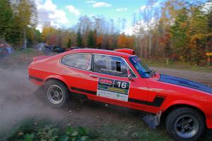 Mike Hurst / Randall Short Ford Capri on SS5, Far Point I.