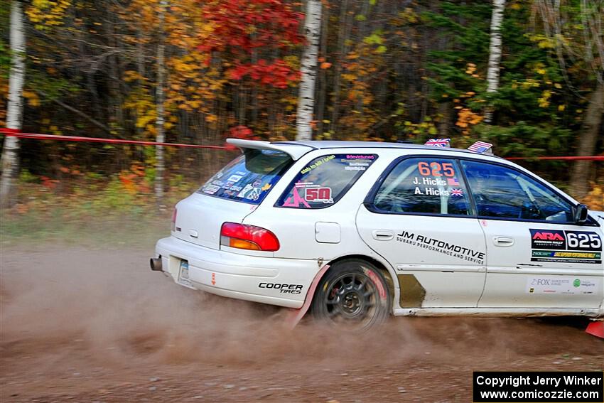 Aidan Hicks / John Hicks Subaru Impreza Wagon on SS5, Far Point I.