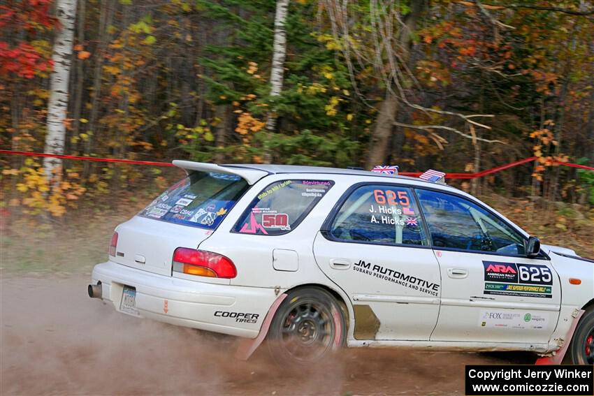 Aidan Hicks / John Hicks Subaru Impreza Wagon on SS5, Far Point I.