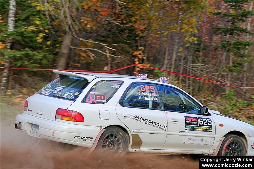 Aidan Hicks / John Hicks Subaru Impreza Wagon on SS5, Far Point I.