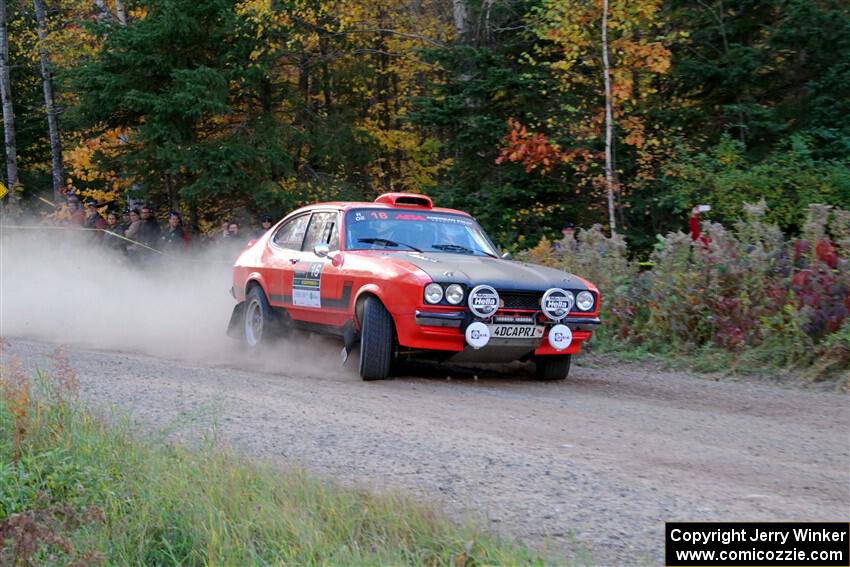 Mike Hurst / Randall Short Ford Capri on SS5, Far Point I.