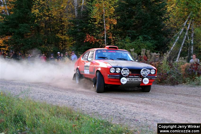 Mike Hurst / Randall Short Ford Capri on SS5, Far Point I.