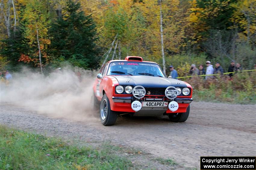 Mike Hurst / Randall Short Ford Capri on SS5, Far Point I.