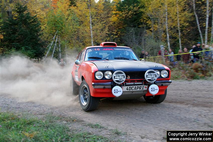 Mike Hurst / Randall Short Ford Capri on SS5, Far Point I.