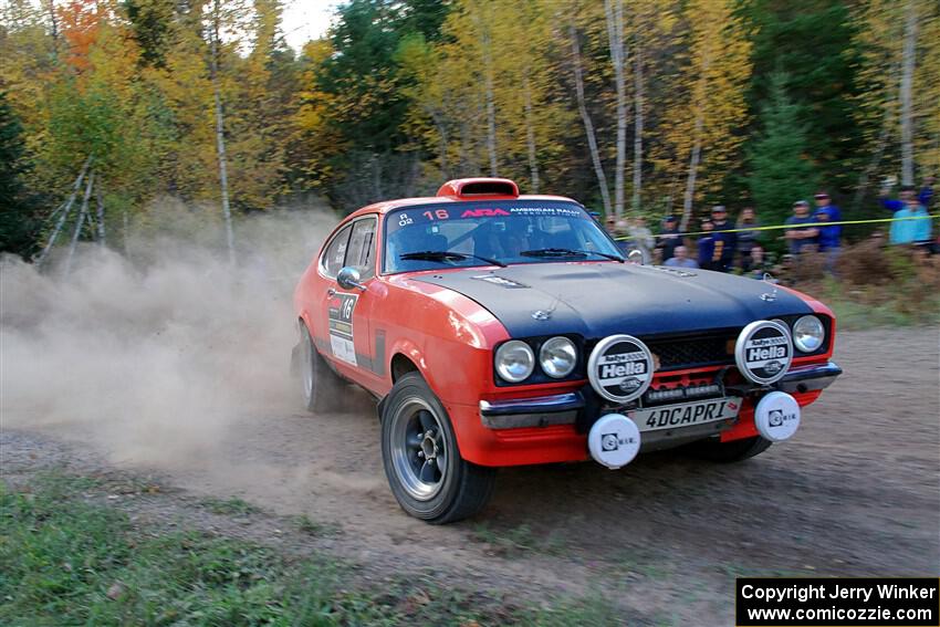 Mike Hurst / Randall Short Ford Capri on SS5, Far Point I.