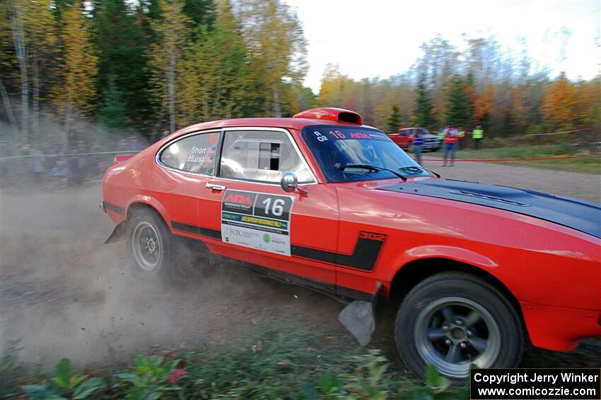 Mike Hurst / Randall Short Ford Capri on SS5, Far Point I.