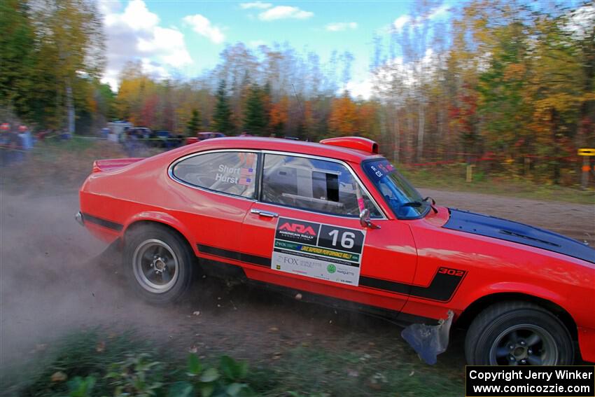 Mike Hurst / Randall Short Ford Capri on SS5, Far Point I.